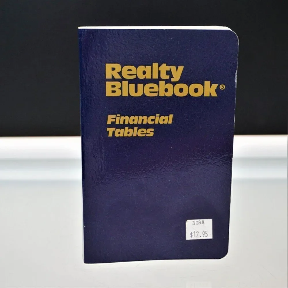 REALTY Bluebook Financial Tables By Robert  de Heer 2003 Vinyl Cover Dearborn